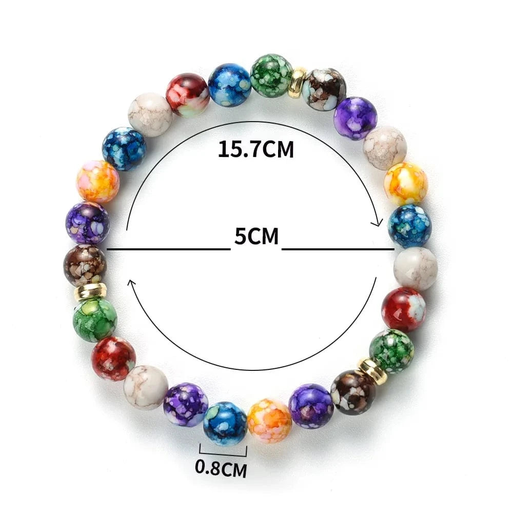 Bracelet 7 Chakras | Marble Mixte | Zenyopi Small size