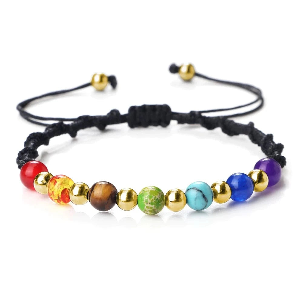 Bracelet 7 Chakras | Multi Reiki | Zenyopi 6mm Black