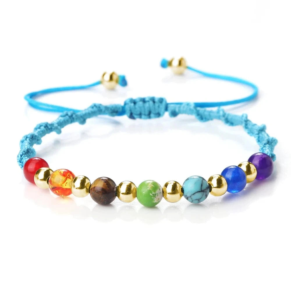 Bracelet 7 Chakras | Multi Reiki | Zenyopi 6mm Blue