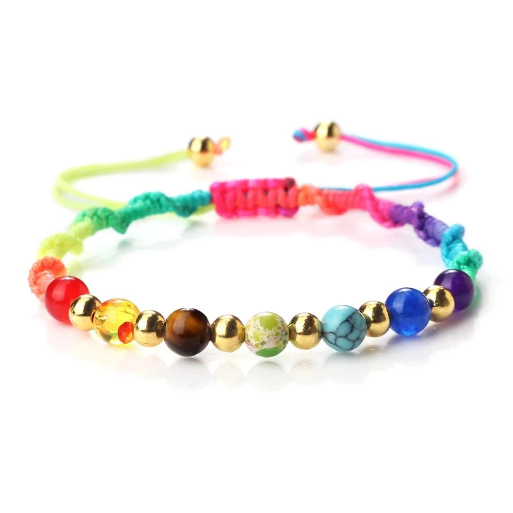 Bracelet 7 Chakras | Multi Reiki | Zenyopi 6mm Rainbow