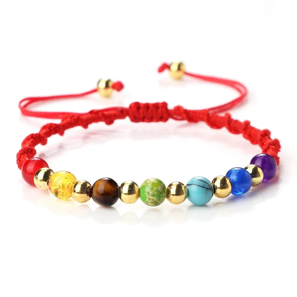 Bracelet 7 Chakras | Multi Reiki | Zenyopi 6mm Red