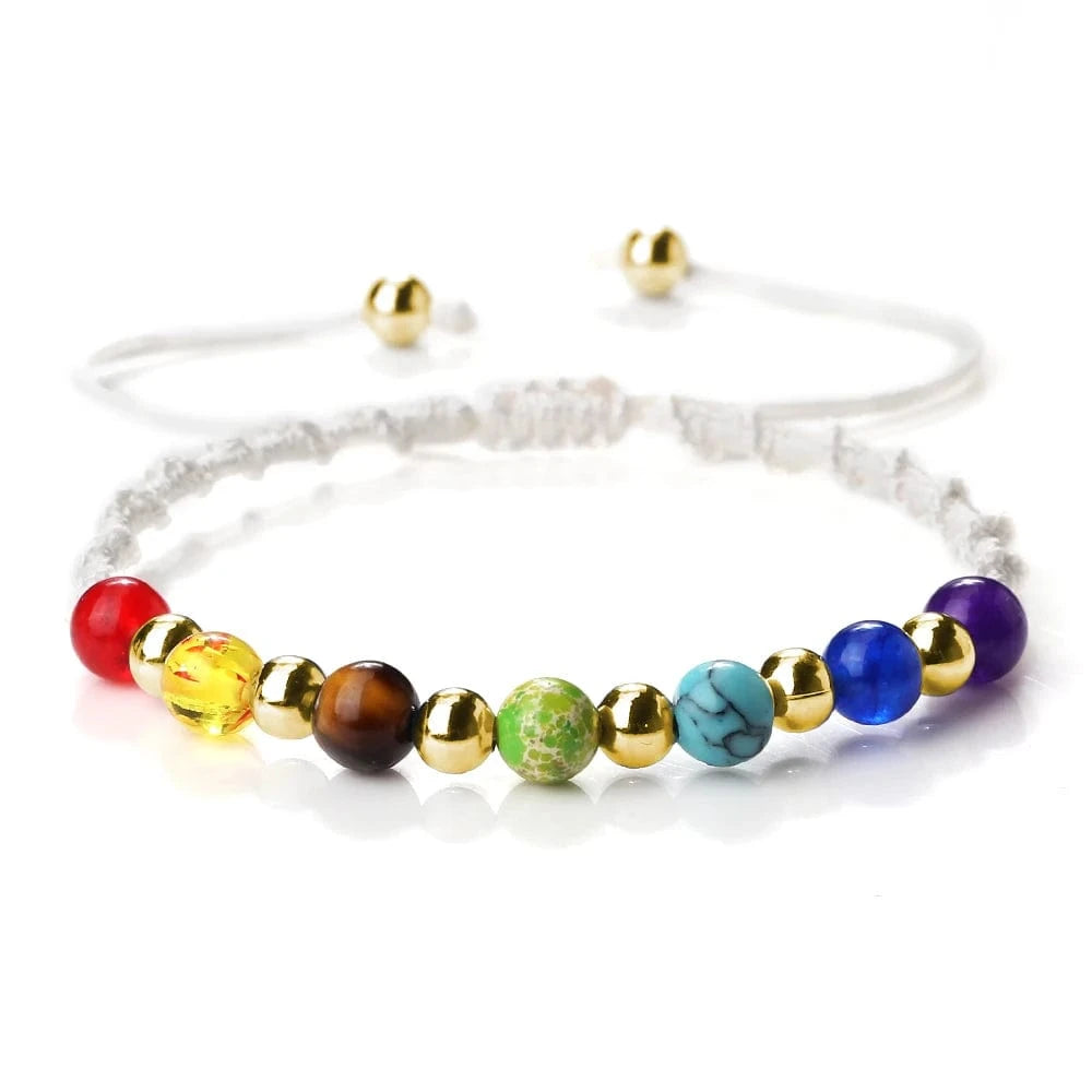 Bracelet 7 Chakras | Multi Reiki | Zenyopi 6mm White