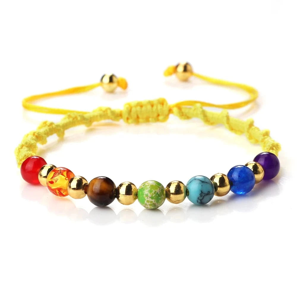 Bracelet 7 Chakras | Multi Reiki | Zenyopi 6mm Yellow