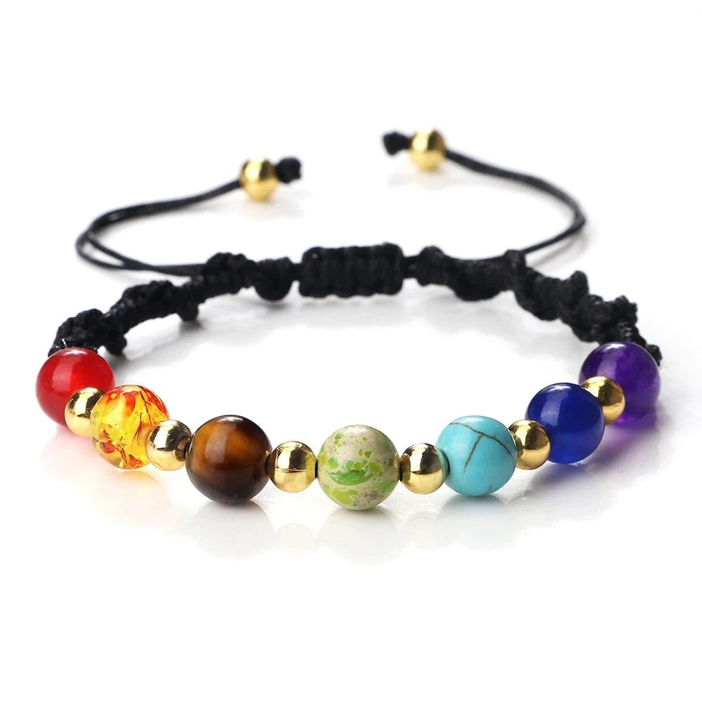 Bracelet 7 Chakras | Multi Reiki | Zenyopi 8mm Black