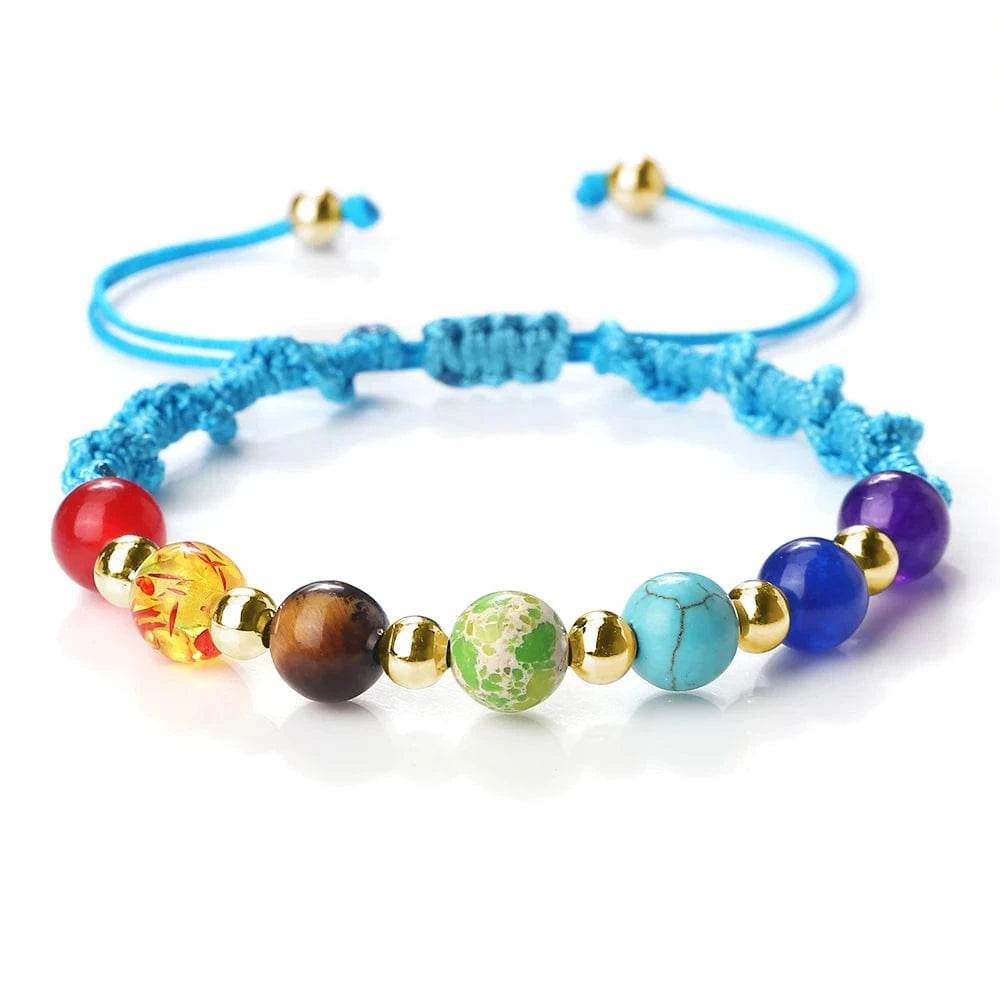 Bracelet 7 Chakras | Multi Reiki | Zenyopi 8mm Blue