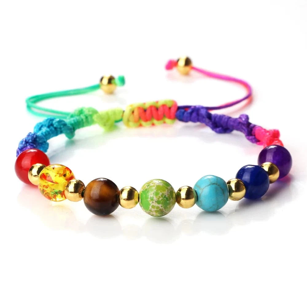 Bracelet 7 Chakras | Multi Reiki | Zenyopi 8mm Rainbow
