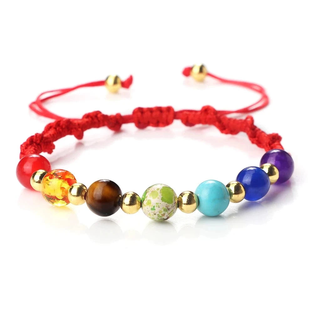 Bracelet 7 Chakras | Multi Reiki | Zenyopi 8mm Red