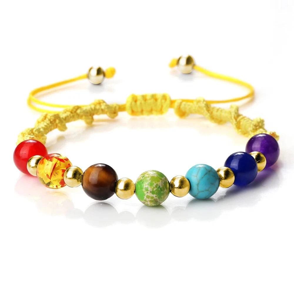 Bracelet 7 Chakras | Multi Reiki | Zenyopi 8mm Yellow