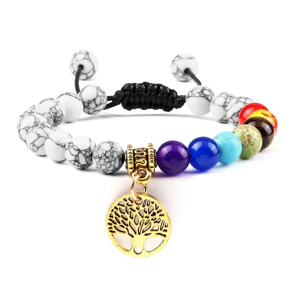 Bracelet 7 Chakras | Tree Life Gold | Zenyopi Pine G Adjustable