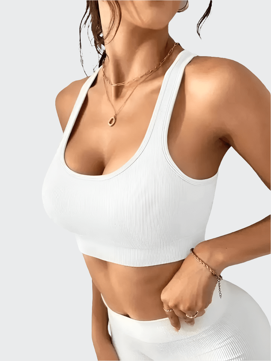 Brassiere Yoga | Top Croix white / L