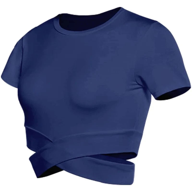 Brassiere Yoga | Top Entrecroisé dark blue / L