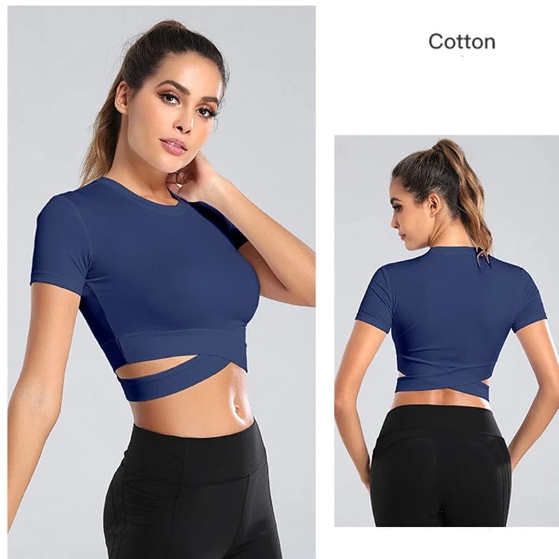 Brassiere Yoga | Top Entrecroisé : style assuré et confort.