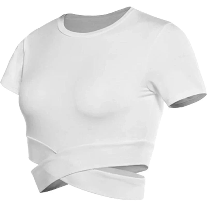Brassiere Yoga | Top Entrecroisé white / L