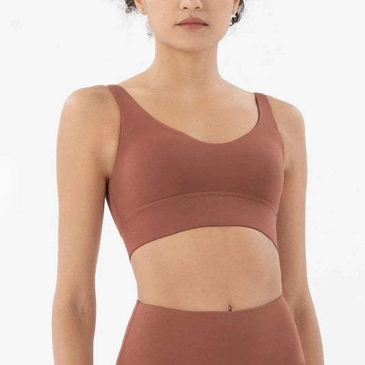 Brassière yoga Top Slim Terracotta