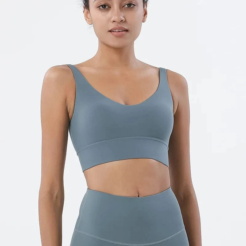 Brassiere Yoga | Top Slim Carbon Blue / S