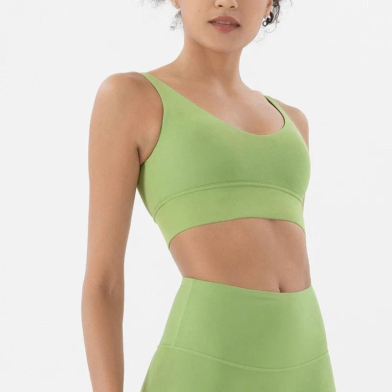Brassiere Yoga | Top Slim Vestas Green / S