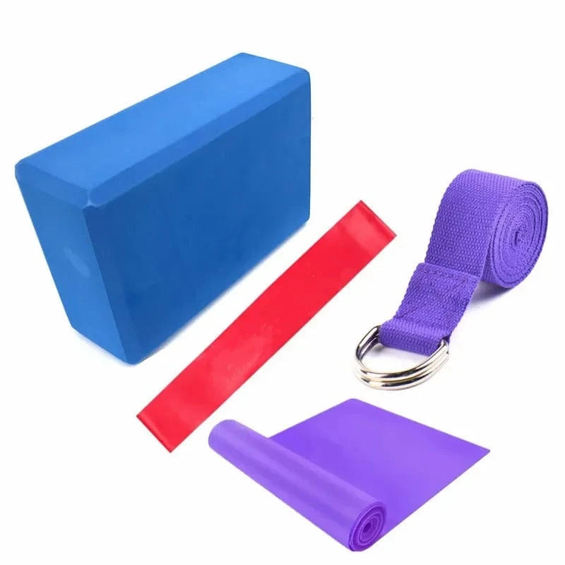Brique Yoga | Kit 4pcs Color Bleu | Violet