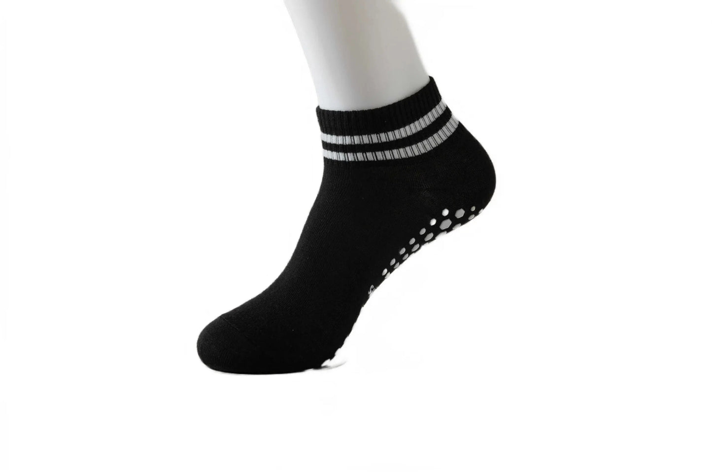 Chaussette Pour Yoga | Trait Bi-Color black