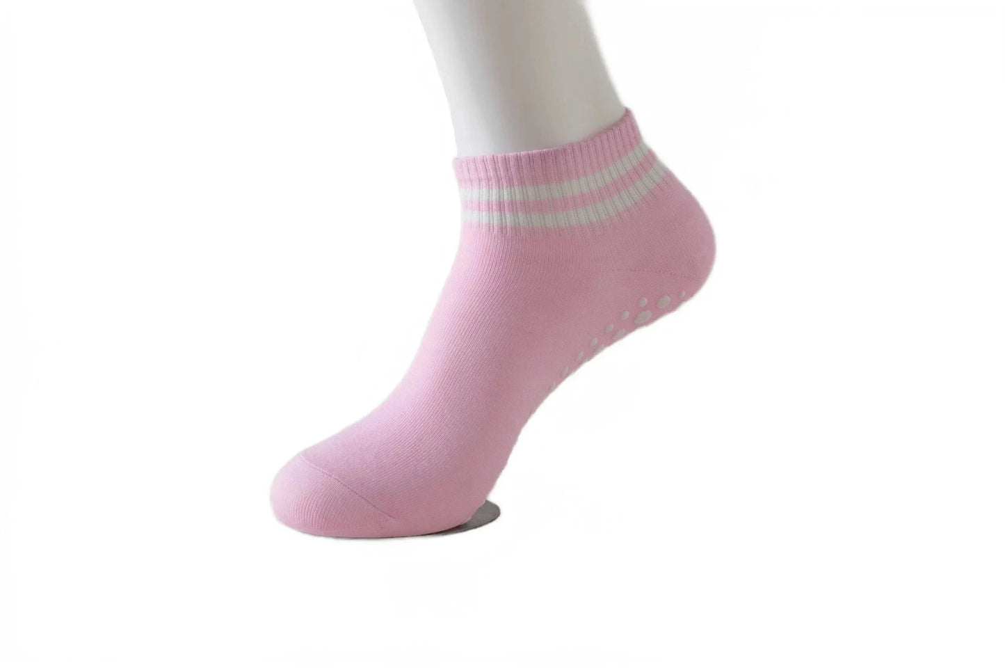 Chaussette Pour Yoga | Trait Bi-Color Pink