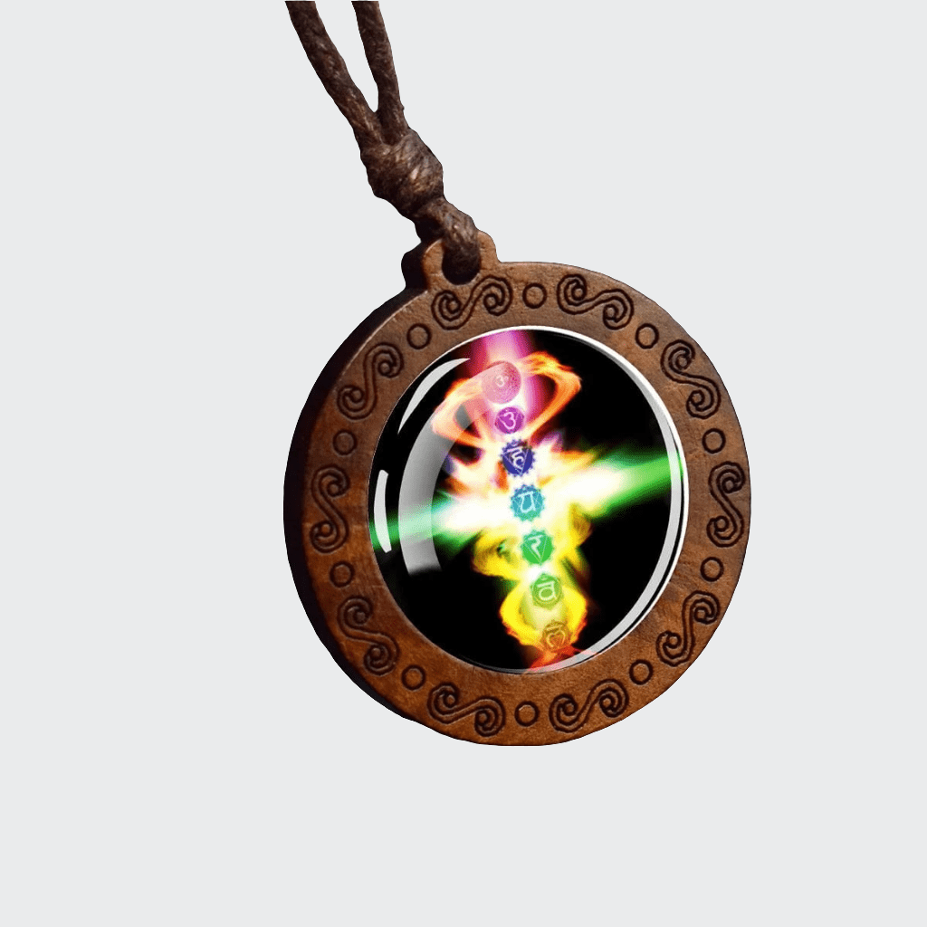 Collier 7 Chakras | Pendentif Zen Motif 8