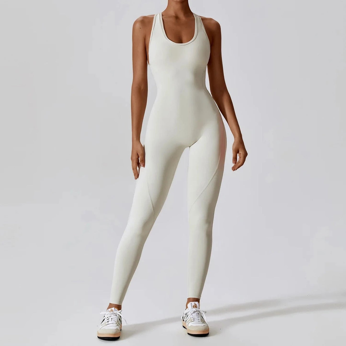 Combinaison Yoga | Complet Croix cream apricot / L