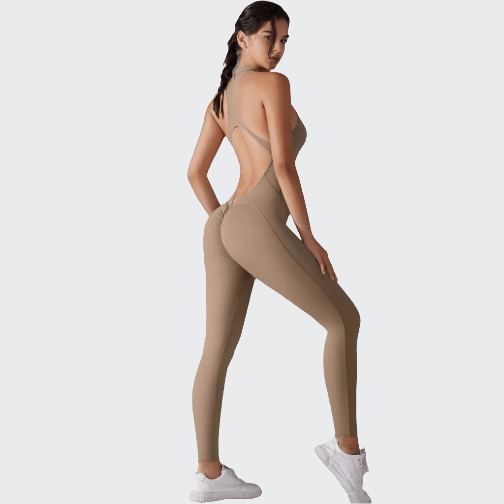 Combinaison yoga | Dos V Cocoa / XL