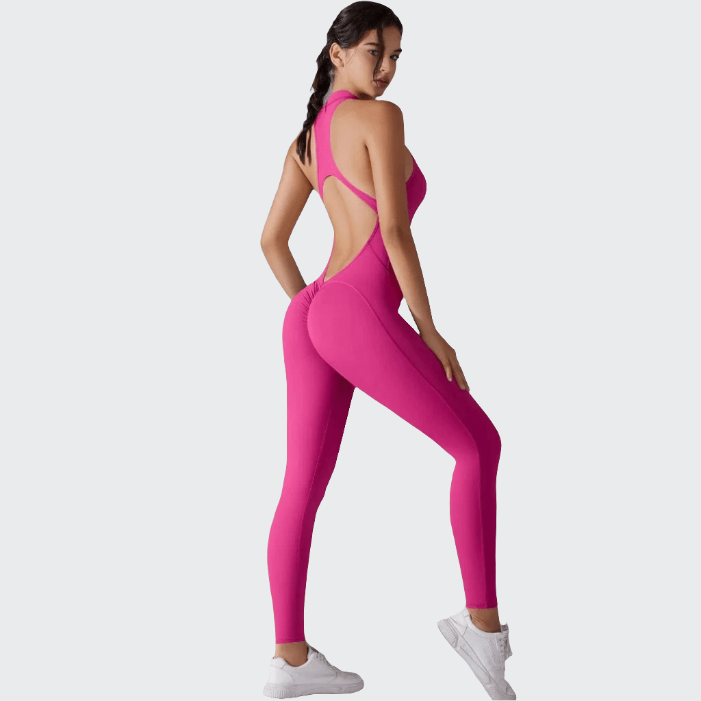 Combinaison yoga | Dos V Dragonfruit / XL