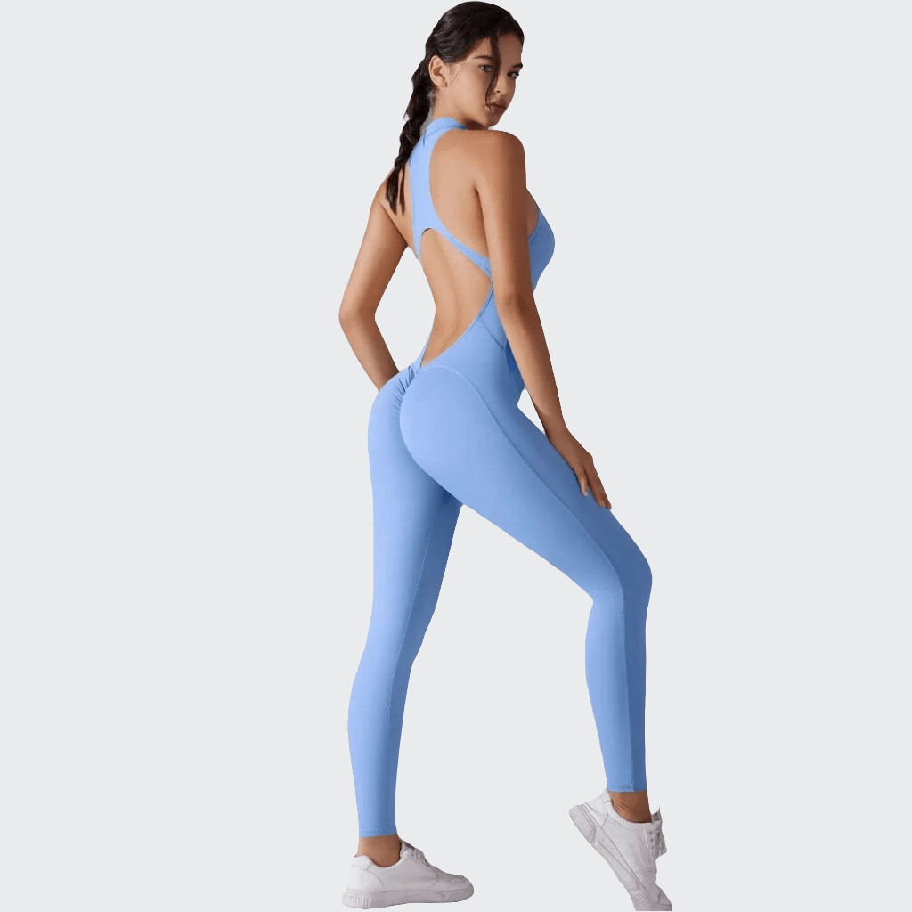 Combinaison yoga | Dos V Sky Blue / XL