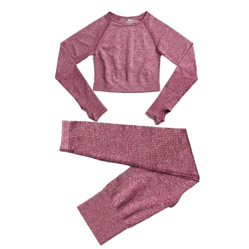 Combinaison Yoga | Top Long : un ensemble confortable et stylé 2 wine set / S