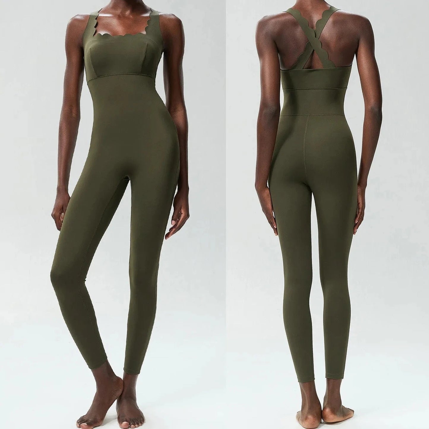 Combinaison Yoga | Zen Beauty Wave : Pratiquez avec style et confort green / XL