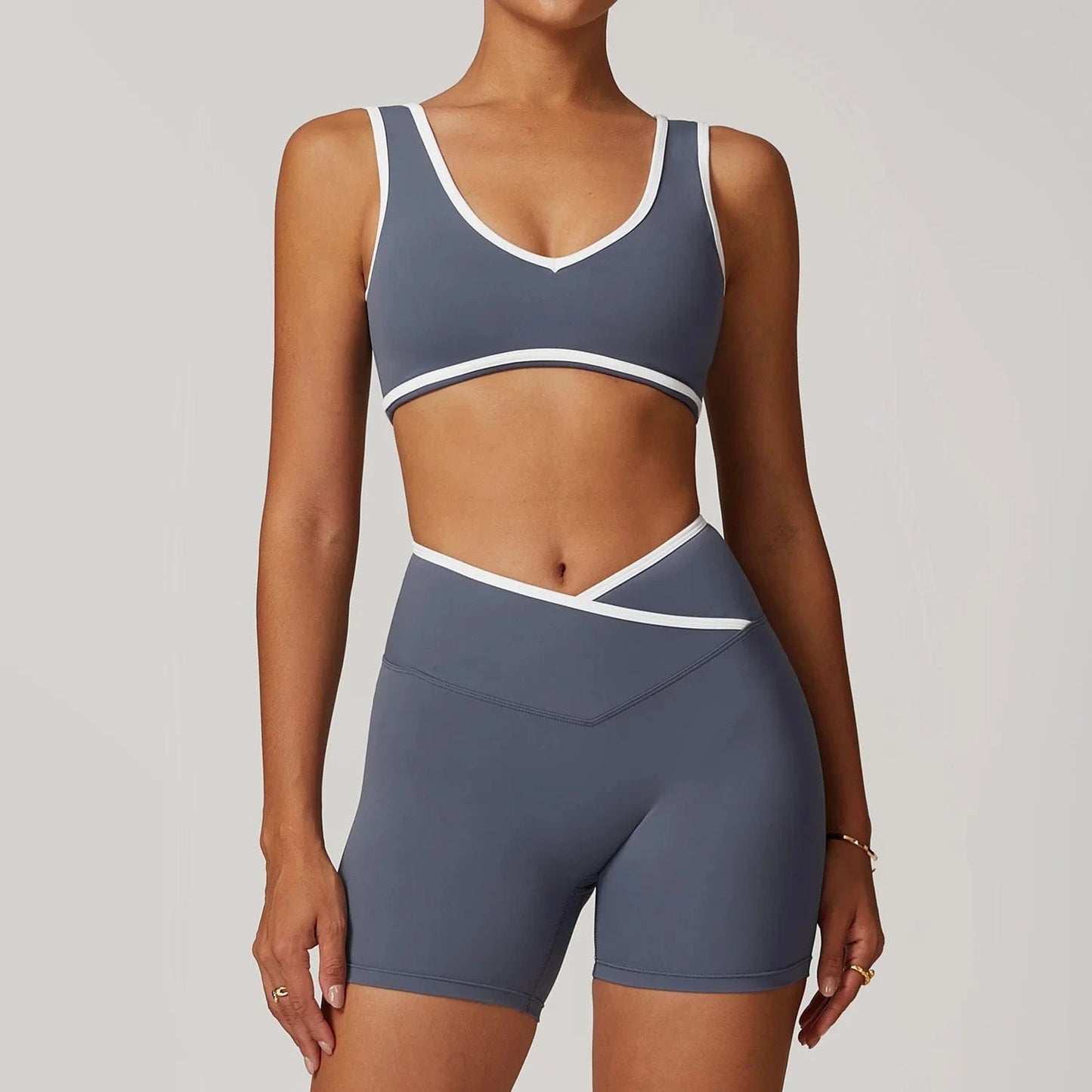 Combinaison yoga | Zen Brayoga 2PCS Blue Grey 1 / L