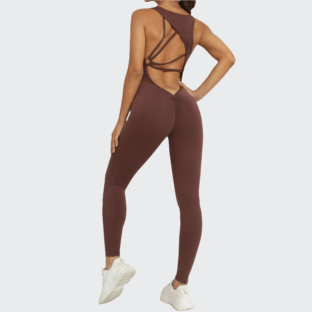 Combinaison Yoga | Zen Dos Design brown / L