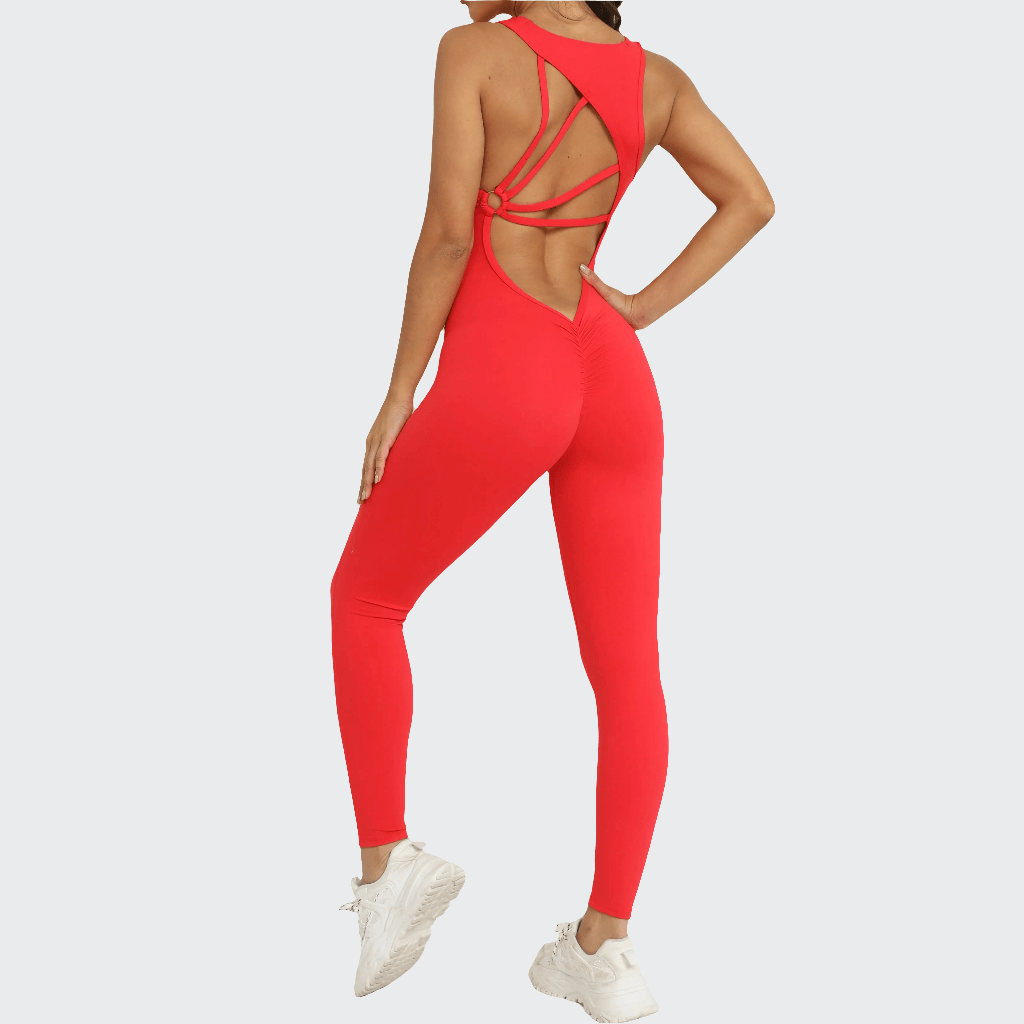 Combinaison Yoga | Zen Dos Design Red / L