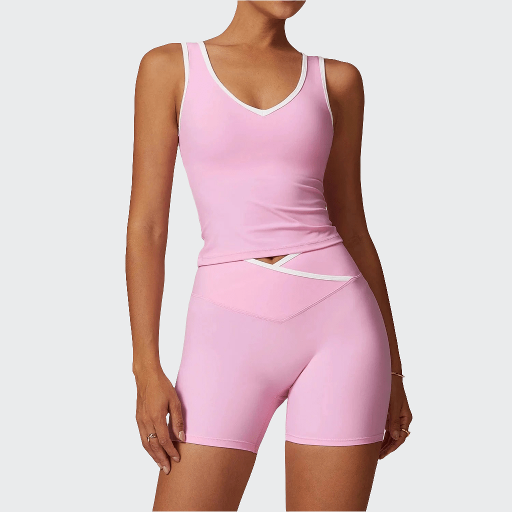 Combinaison yoga | Zen Fityoga 2PCS Pink / L