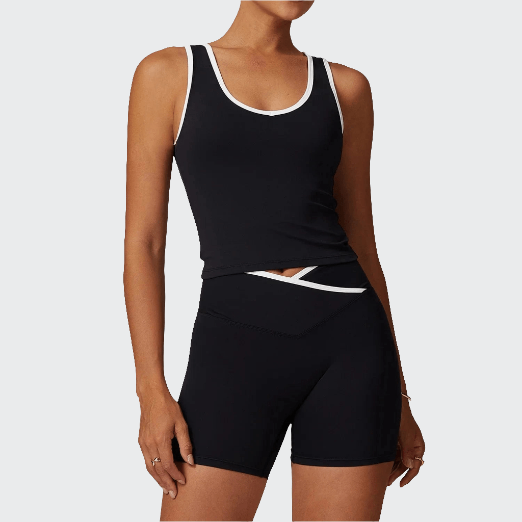 Combinaison yoga | Zen Fityoga 2PCS Premium Black / L