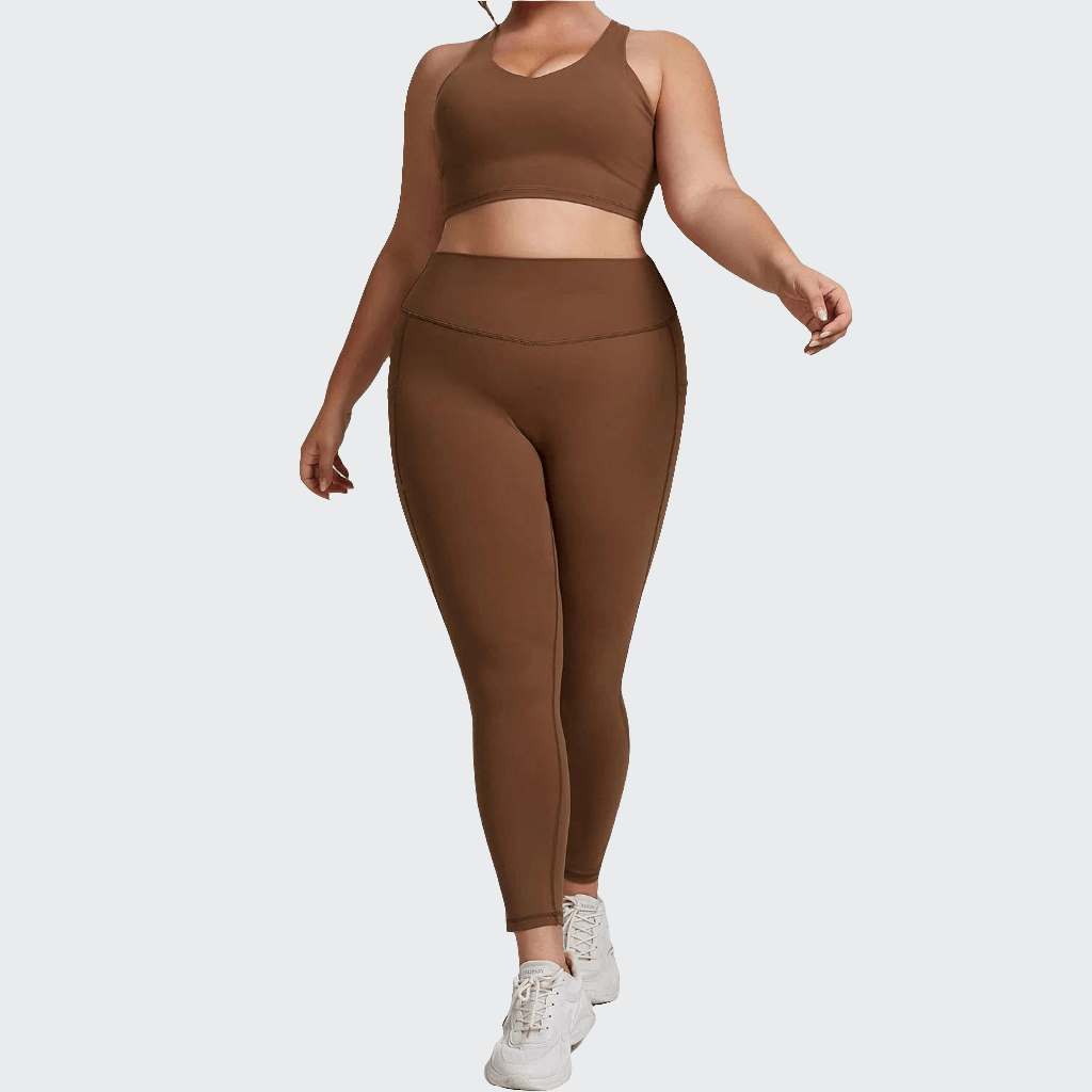 Combinaison yoga | Zen Plus Yoga 2pcs set - Mocha / XS