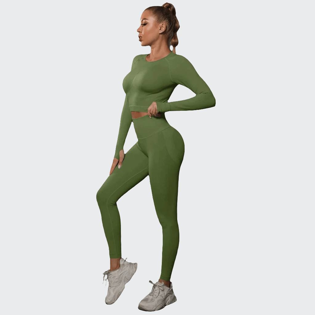 Combinaison yoga | Zen Push 2PCS Army Green / M