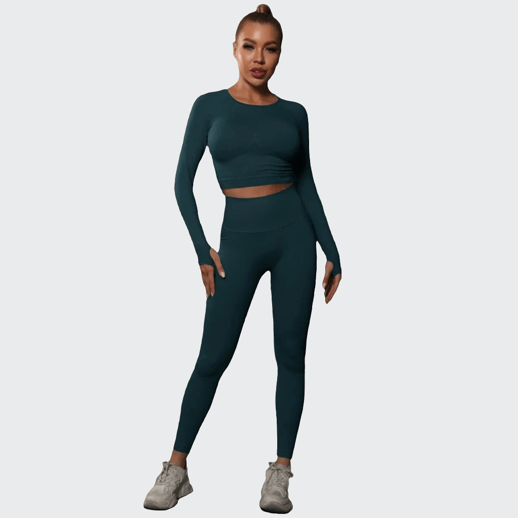 Combinaison yoga | Zen Push 2PCS Blue Green / L