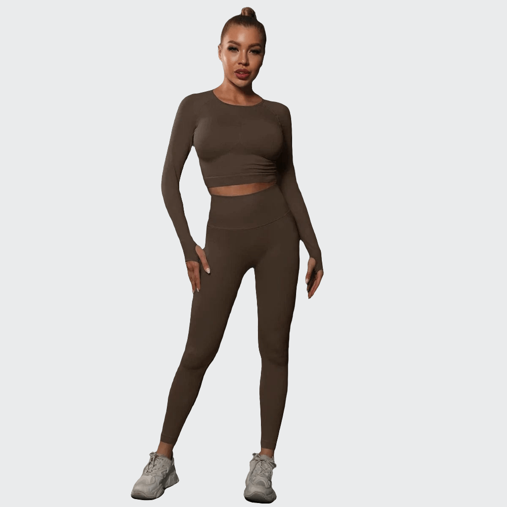 Combinaison yoga | Zen Push 2PCS Brown / S
