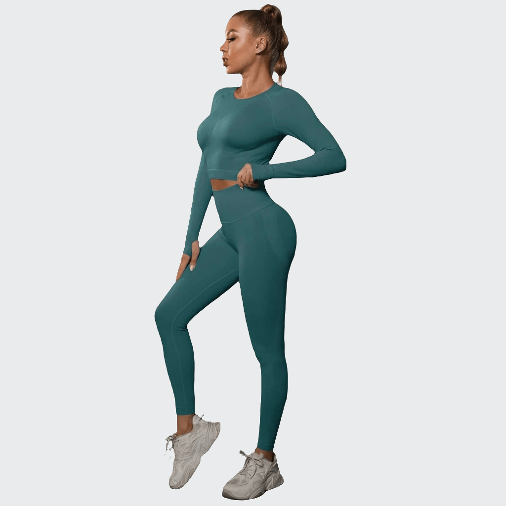 Combinaison yoga | Zen Push 2PCS Greenish / L