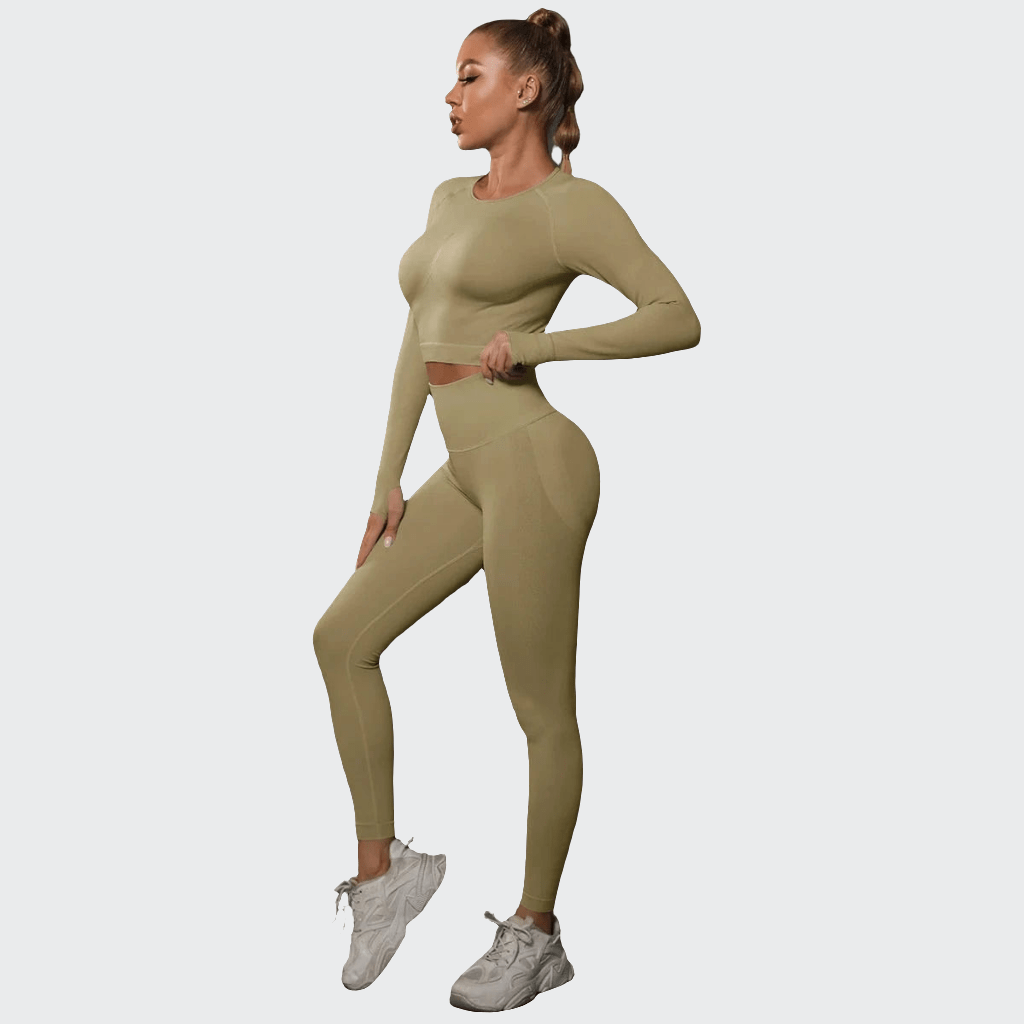 Combinaison yoga | Zen Push 2PCS Khaki / S
