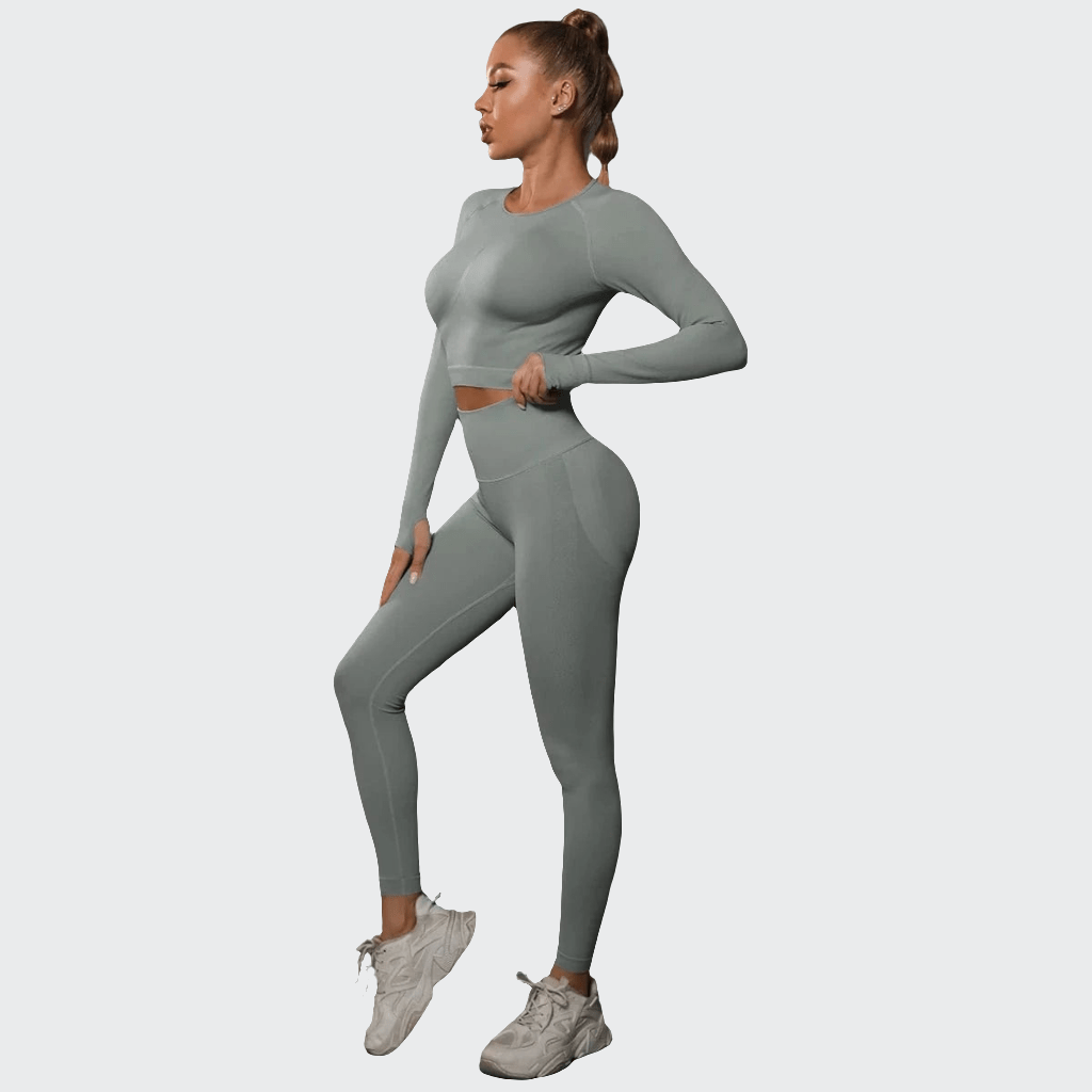 Combinaison yoga | Zen Push 2PCS Light Grey / S