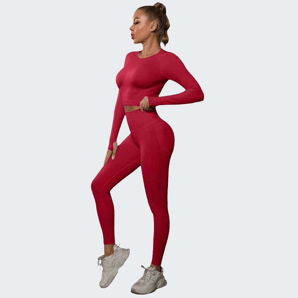 Combinaison yoga | Zen Push 2PCS Red / S