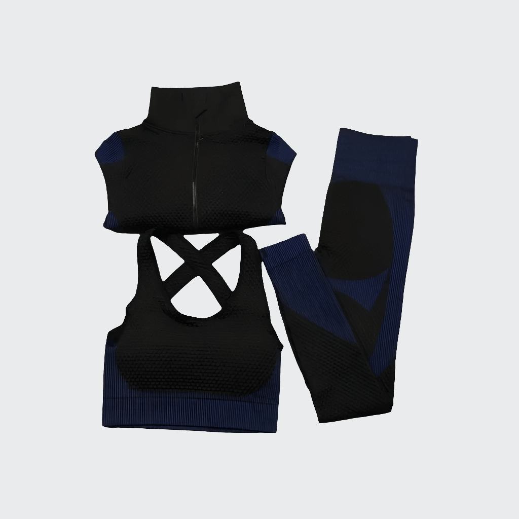 Combinaison Yoga | Zen Seamless 3PCS 3pcs blue / M