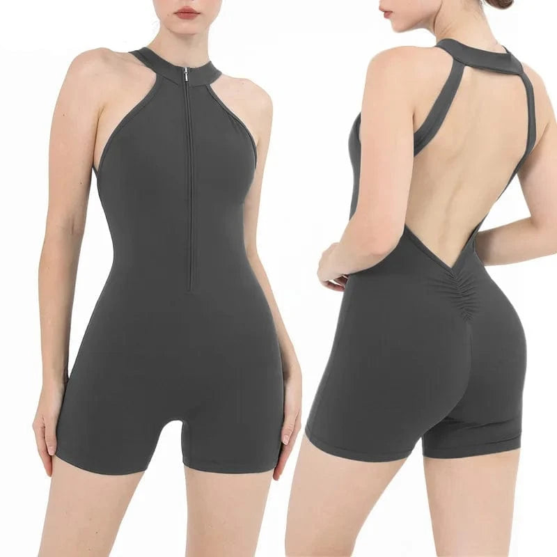 Combinaison Yoga | Zen Short Summer Style2 Grey / M
