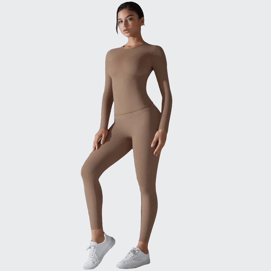 Combinaison yoga | Zen Training cocoa color / S