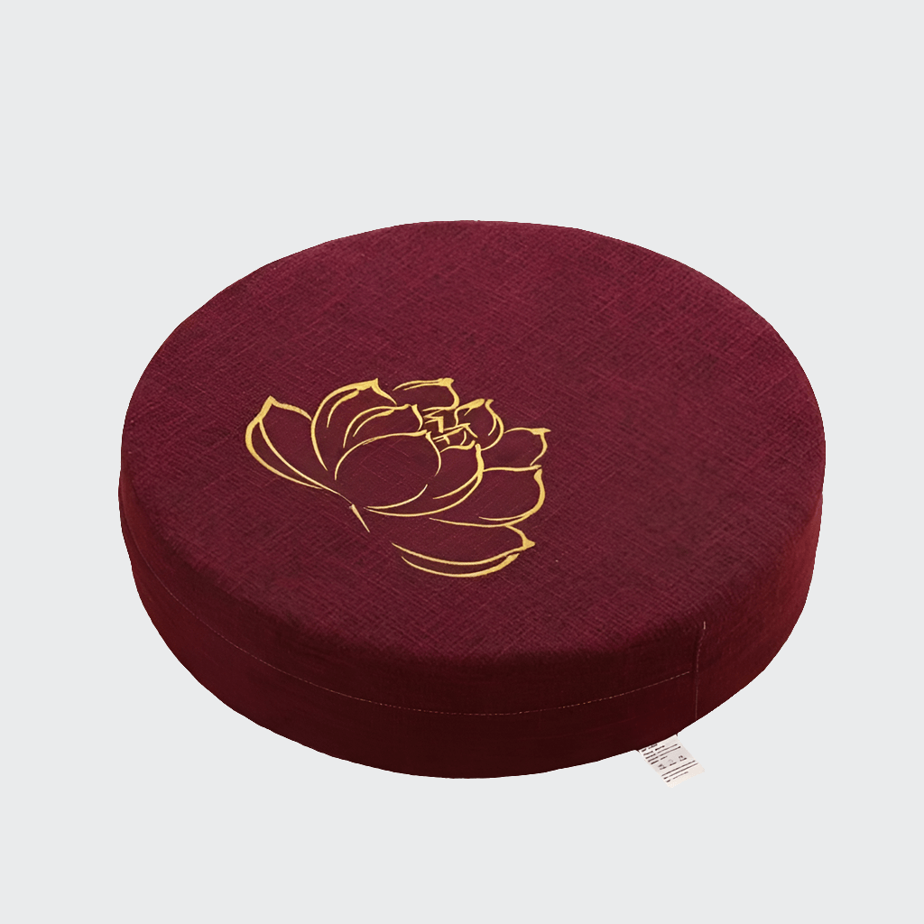 Coussin Yoga | Zen Mandala Deep red embroidery / 40X6 CM