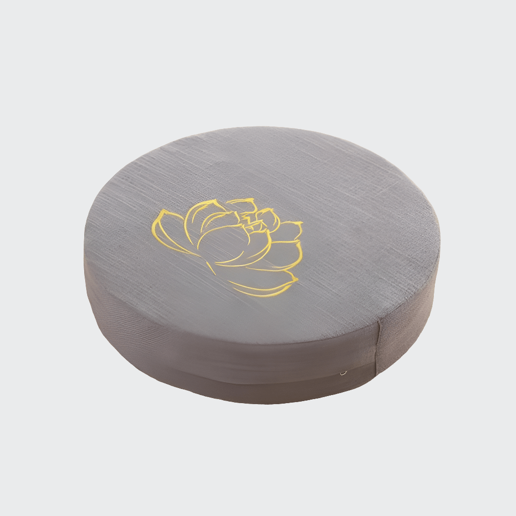 Coussin Yoga | Zen Mandala Gray embroidery / 40X6 CM