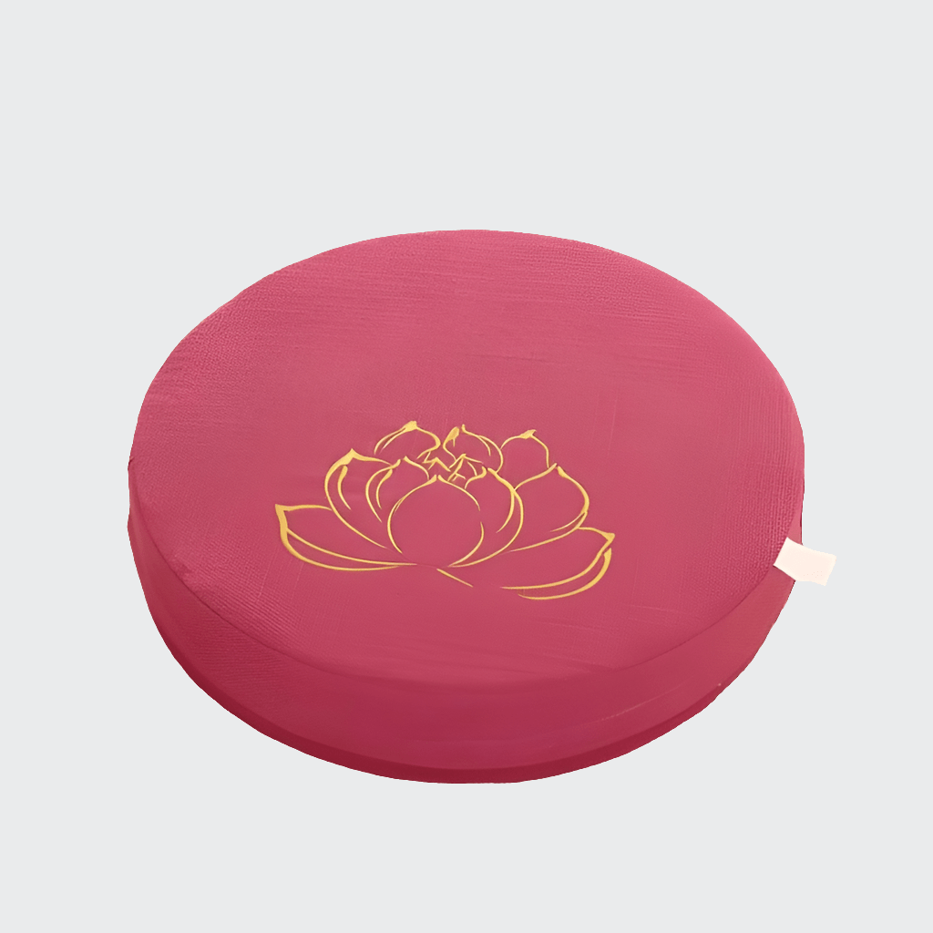 Coussin Yoga | Zen Mandala Mei red embroidery / 40X6 CM
