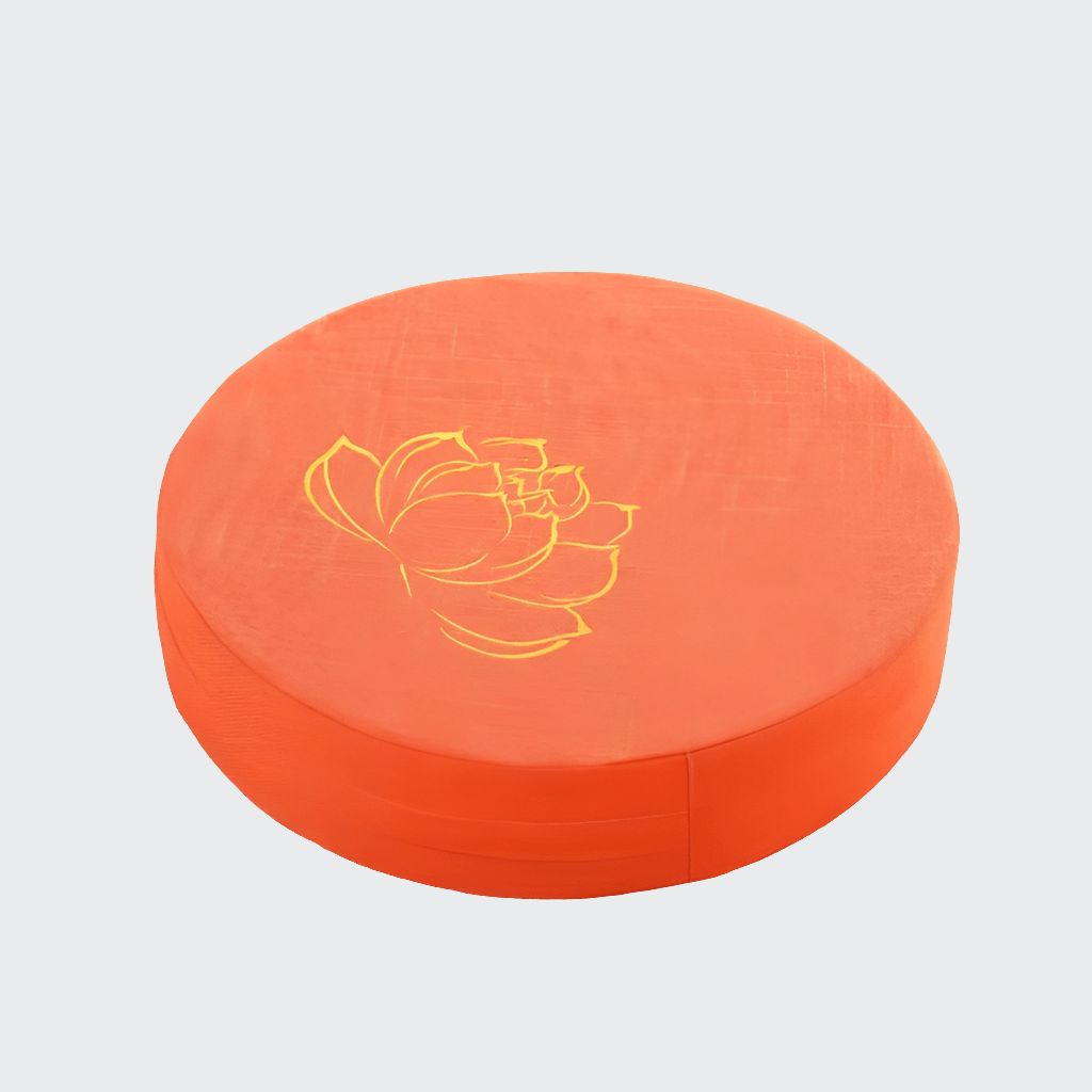 Coussin Yoga | Zen Mandala Orange embroidery / 40X6 CM